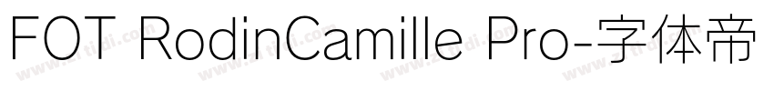 FOT RodinCamille Pro字体转换